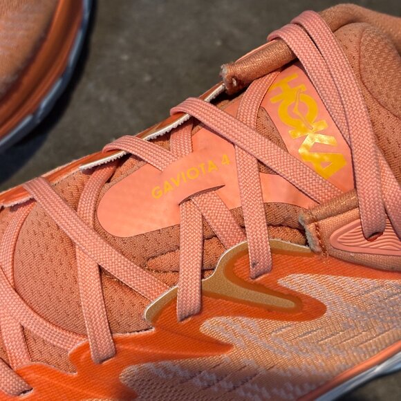 HOKA One One Gaviota 4 Women’s 12B Coral Orange Running Shoes Gorpcore Comfort - Picture 7 of 15